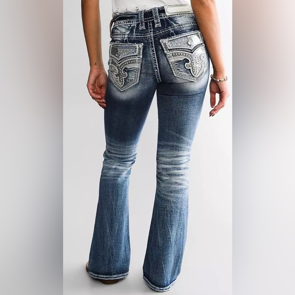 Rock Revival Amber Low Rise Light Wash Bootcut Jeans Size 23/32 Worn Once - Picture 4 of 6